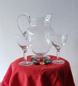 Brocca e bicchieri