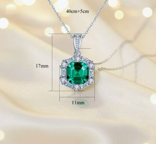 Colgante Exclusivo de Esmeralda Nano · Plata 925