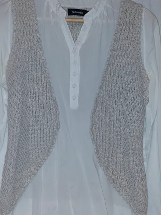 Camisa blanca/chaleco  Tintoretto Talla 40