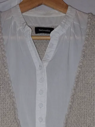 Camisa blanca/chaleco  Tintoretto Talla 40