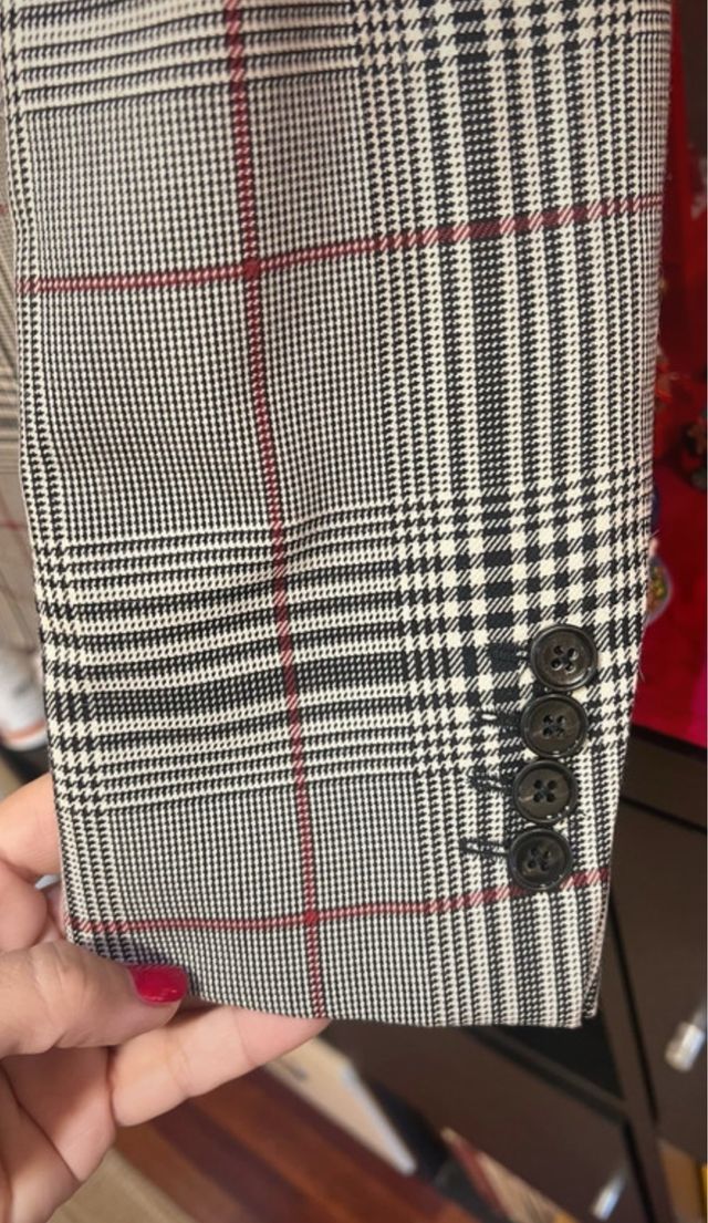 Chaqueta Zara cuadros hombre