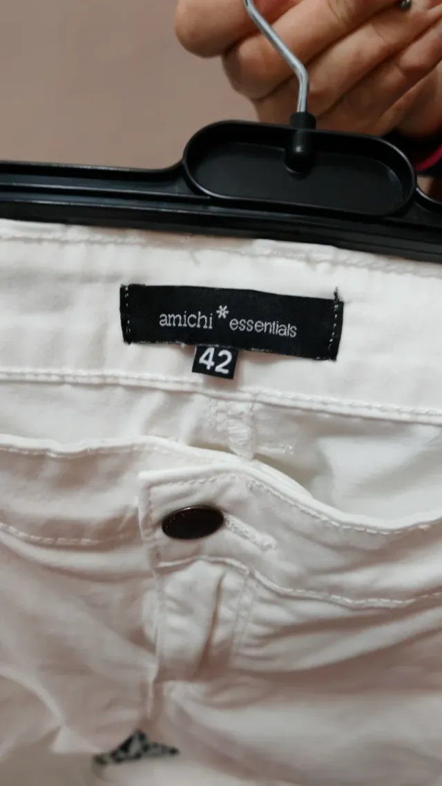Pantalón Amichi Blanco Talla 42