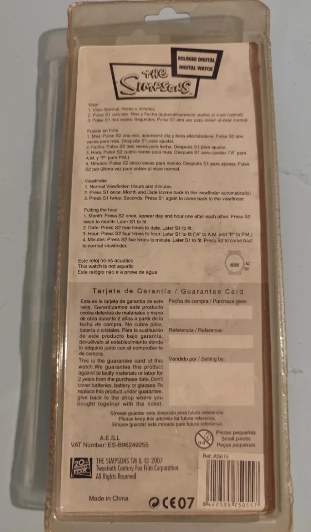 Reloj Digital Los Simpsons Bart