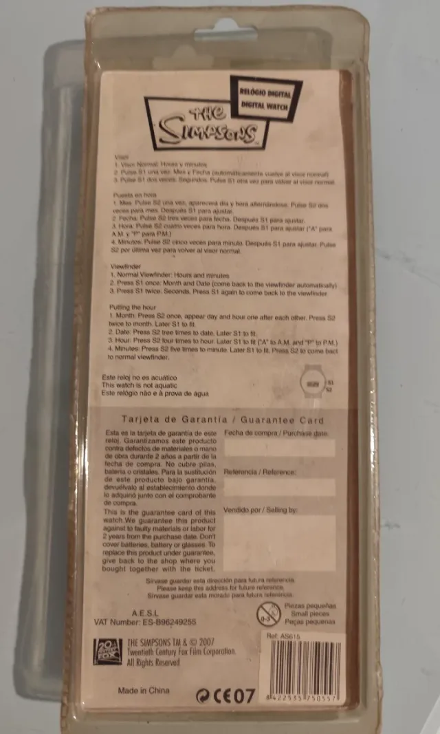 Reloj Digital Los Simpsons Bart
