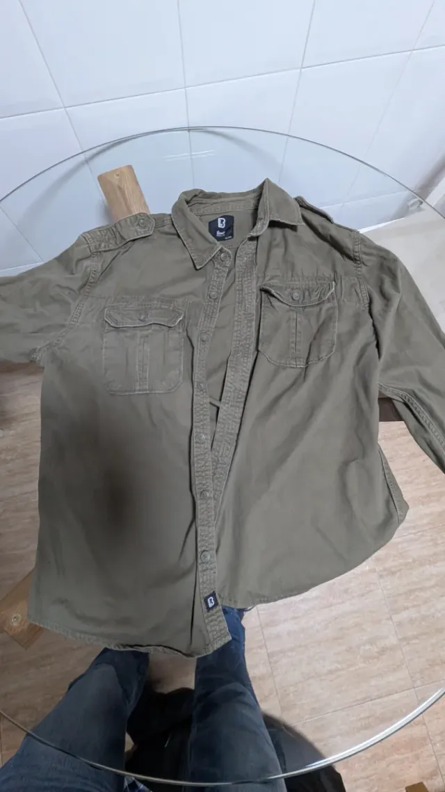 Camisa Brandit verde militar
