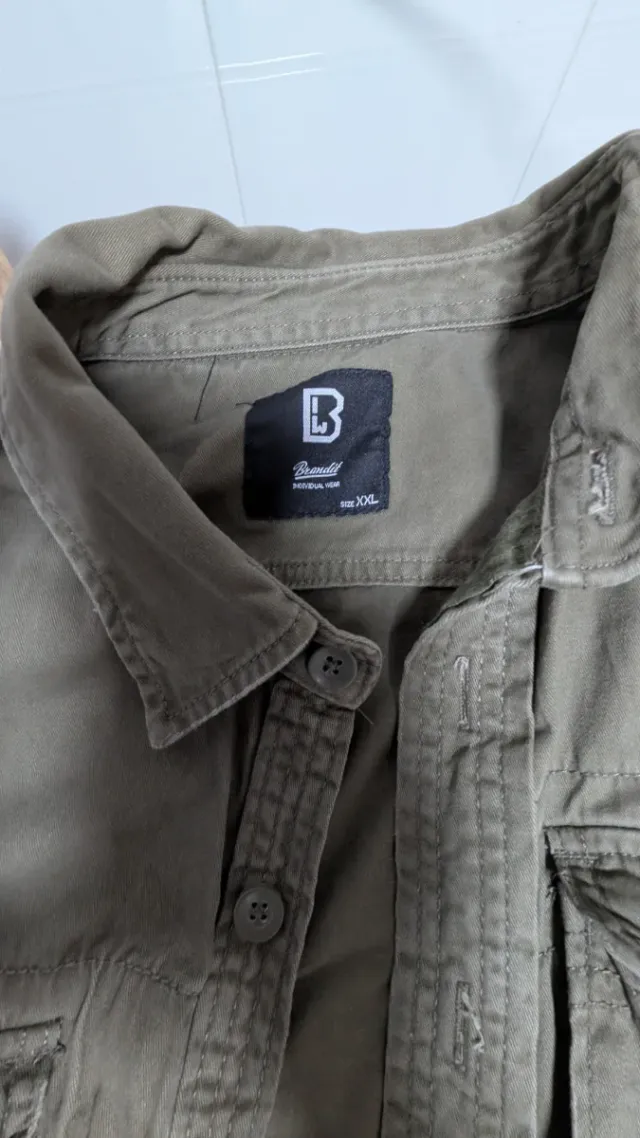 Camisa Brandit verde militar