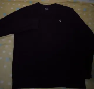 Sudadera Polo Negra Talla XL