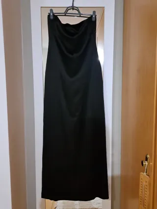 Vestido palabra de honor negro