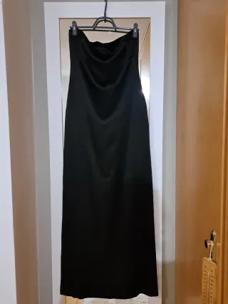 Vestido palabra de honor negro