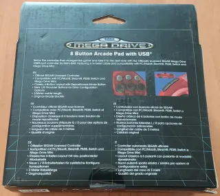 Mando Mega Drive USB Crimson Red Retro-Bit