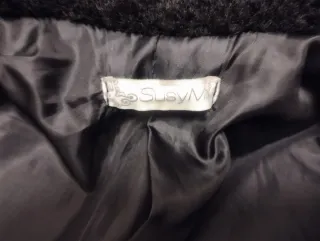 Cappotto nero bouclé Susymix taglia S