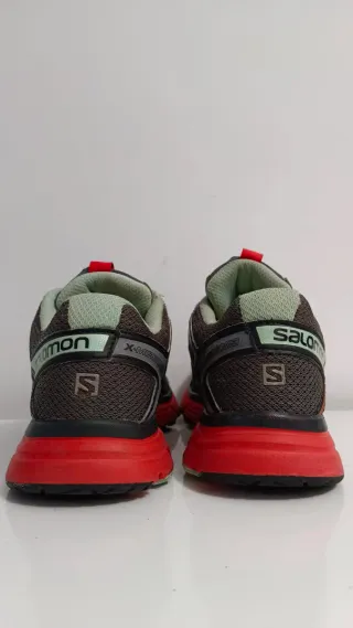 Zapatillas Salomon Trail Running Negras Rojas