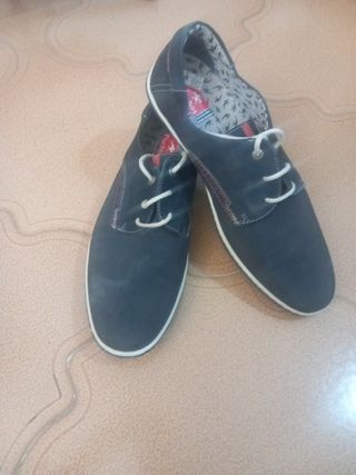 Zapatos Fluchos Hombre Azul