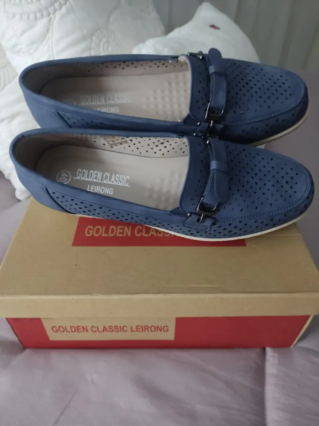 Mocasines azul marino