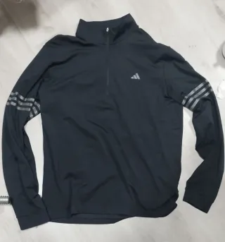 Jersey Adidas 3 Rayas Negro Talla M