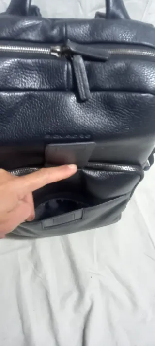 Zaino Piquadro Pelle Blu