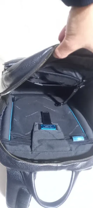 Zaino Piquadro Pelle Blu