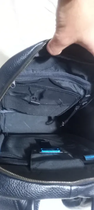 Zaino Piquadro Pelle Blu