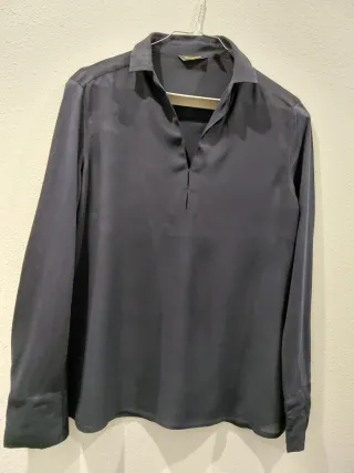 Camisa azul marino Massimo Dutti