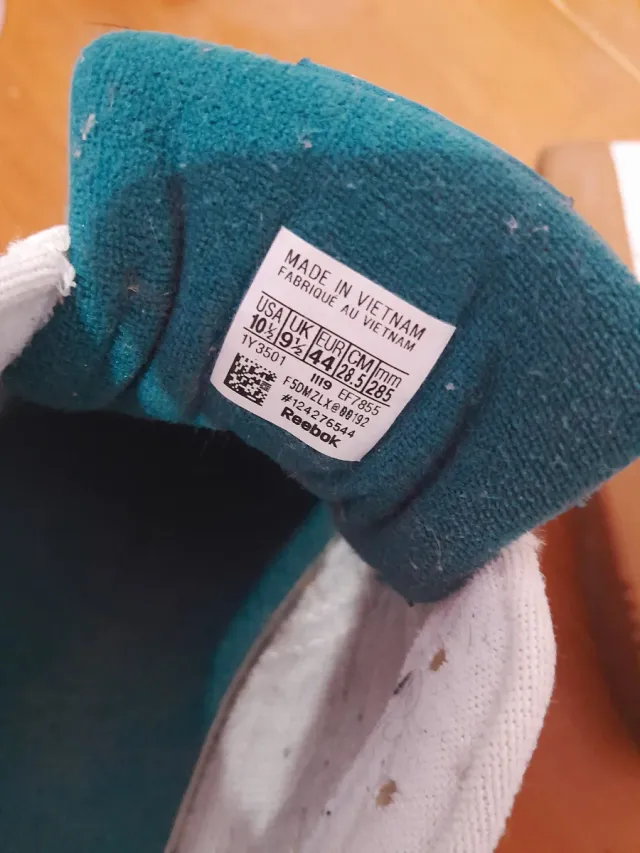 Zapatillas Reebok Blancas y Negras