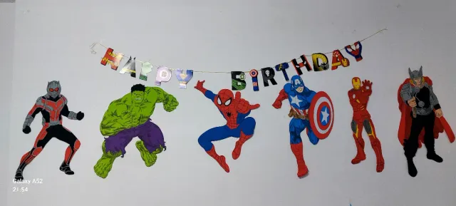 Decoración Cumpleaños Marvel