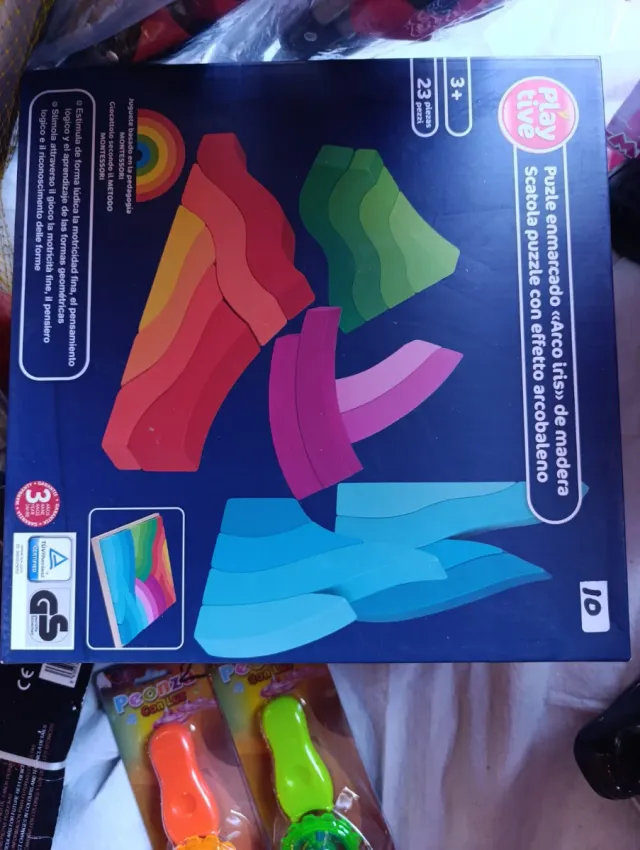 Puzzle Arco Iris Madera Playtive 23 Piezas