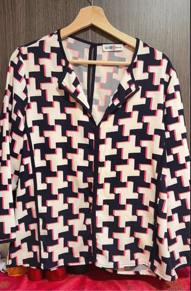 Camisa Lola Casademunt Azul y Blanca Talla M