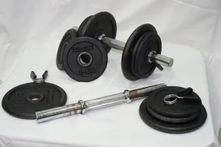 Pesas de gimnasio y calistenia!