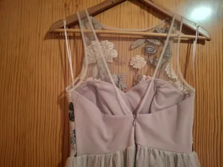 Vestido de fiesta floral rosa