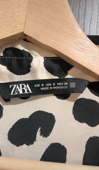 Camisa Zara Estampado Leopardo