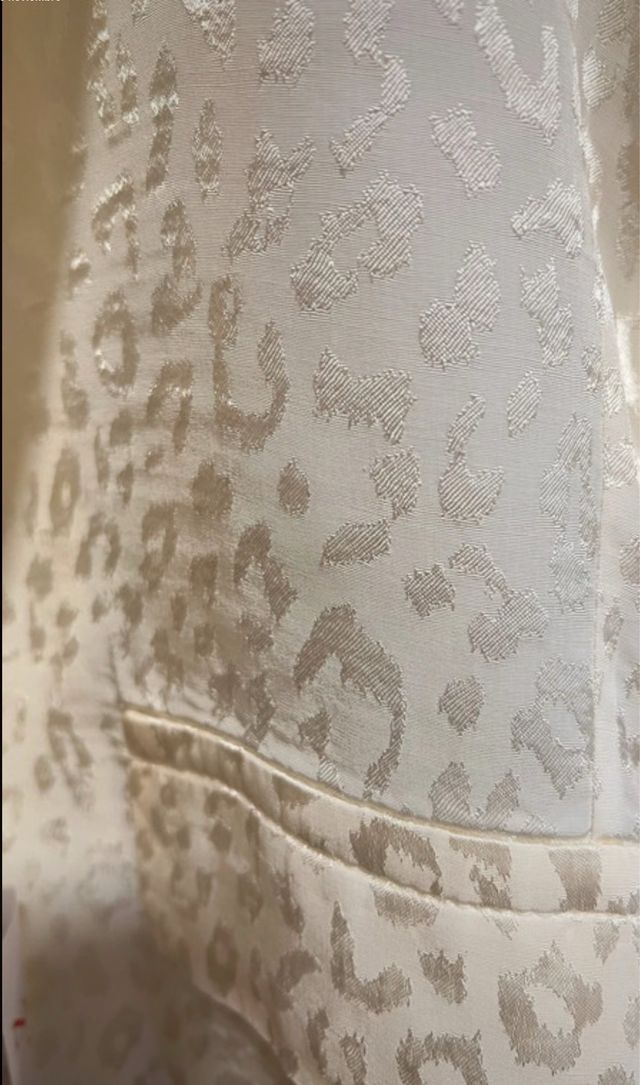 Chaqueta Nuria Cobo Beige/Blanco