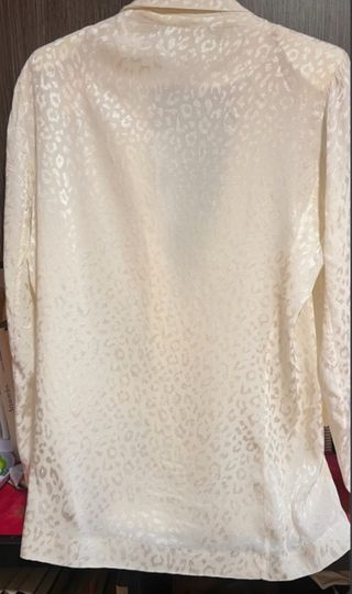 Chaqueta Nuria Cobo Beige/Blanco