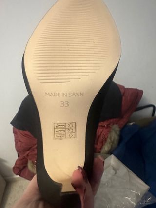 Zapatos de salón negros talla 33