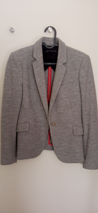 Chaqueta Zara Mujer Gris otoño invierno