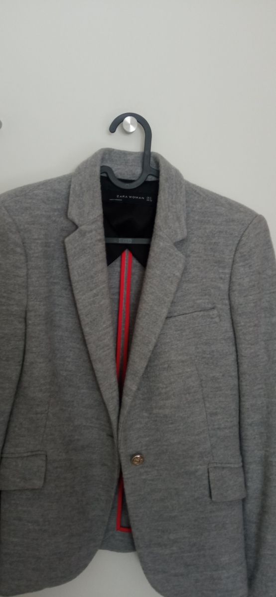 Chaqueta Zara Mujer Gris otoño invierno