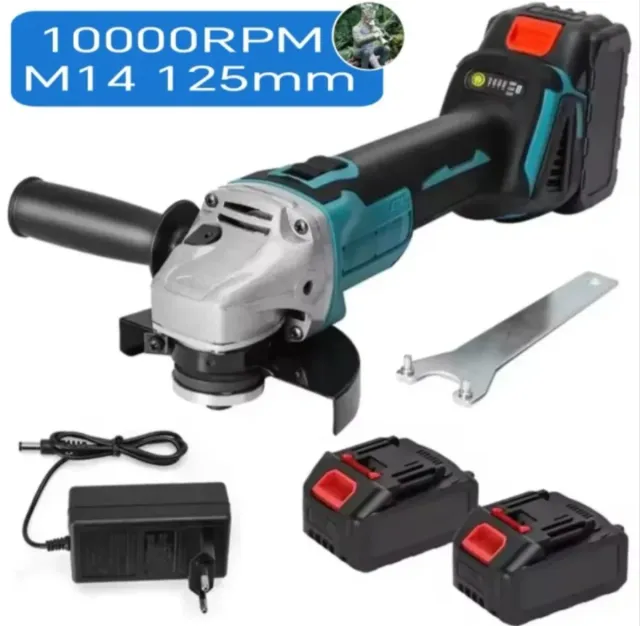 Smerigliatrice angolare senza fili (2 batterie)