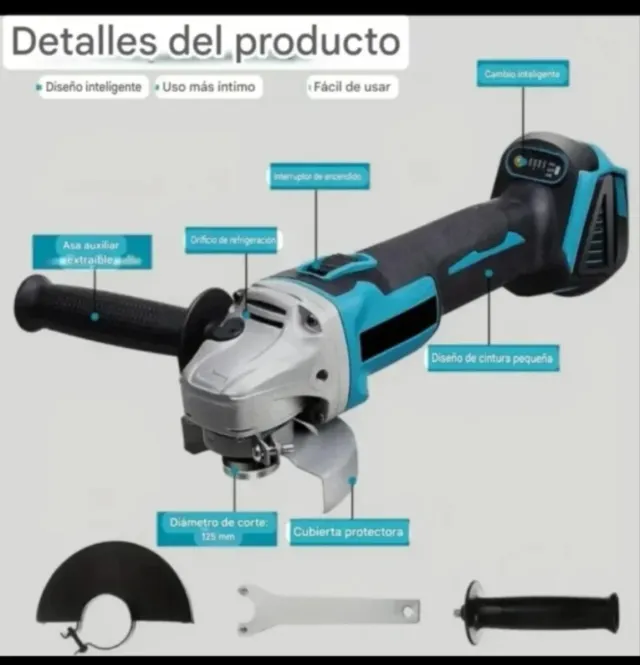 Smerigliatrice angolare senza fili (2 batterie)