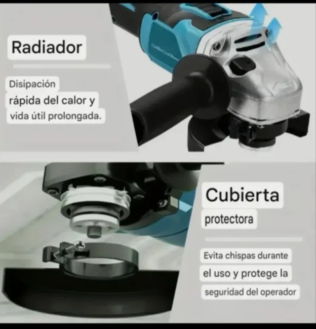 Smerigliatrice angolare senza fili (2 batterie)