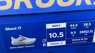 Brooks Ghost 17 Hombre Talla 44.5
