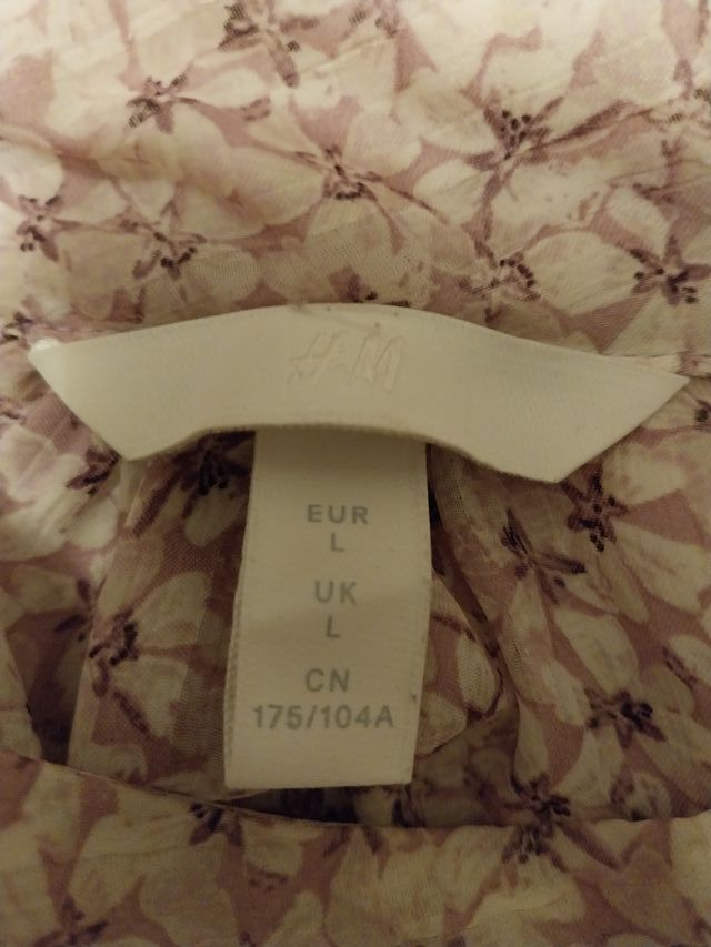 Blusa H&M de gasa estampada con florecillas