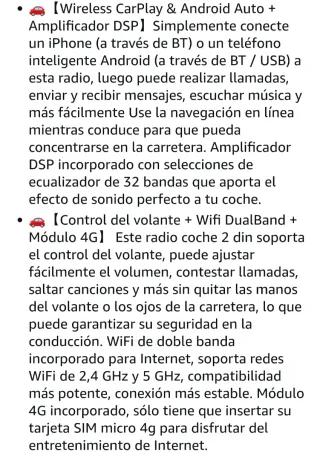 Pantalla Carplay Mercedes Benz Clase C