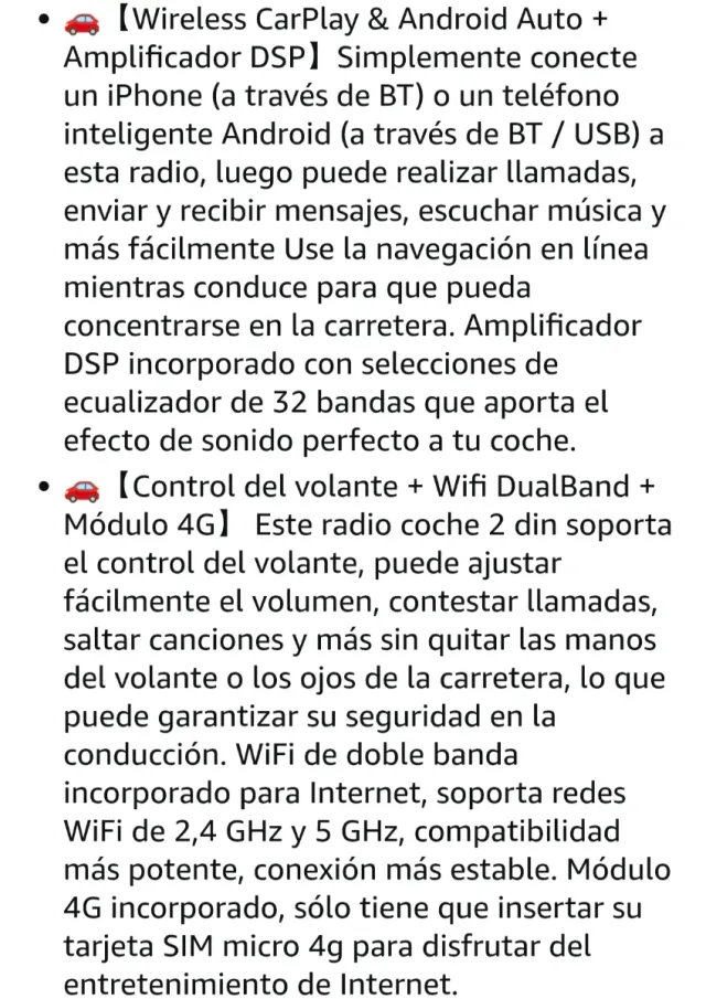 Pantalla Carplay Mercedes Benz Clase C