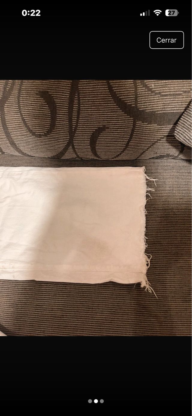 Pantalón vaquero blanco ancho