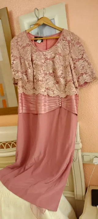 Vestido alta costura madrina 54/56