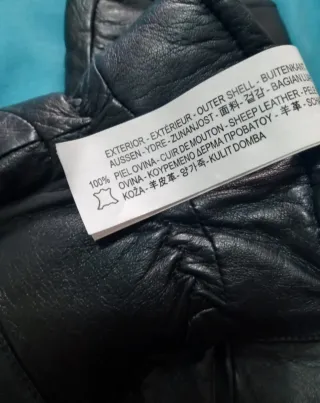 Guantes de Piel Ovina Zara Negros