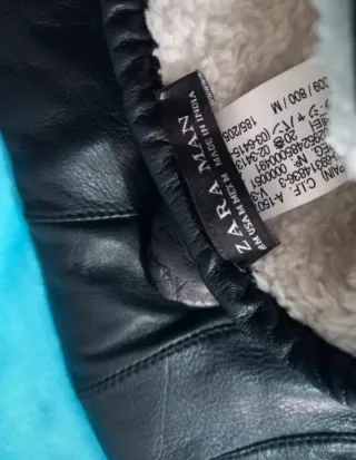 Guantes de Piel Ovina Zara Negros