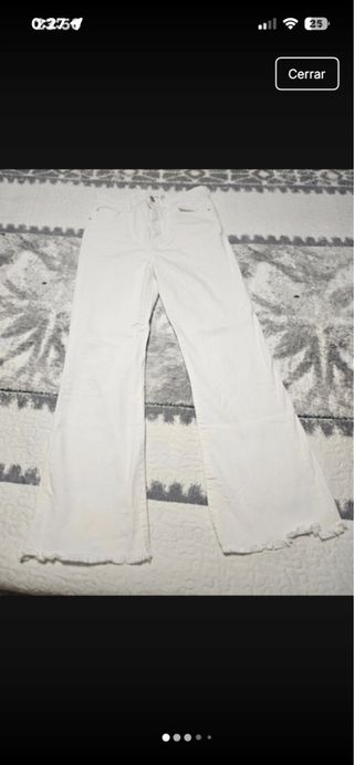 Pantalón campana blanco D78