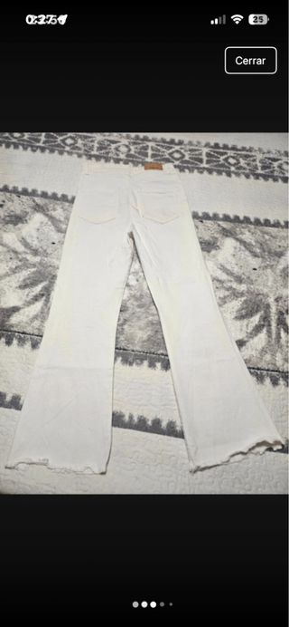 Pantalón campana blanco D78