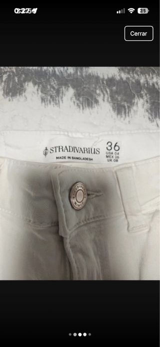 Pantalón campana blanco D78