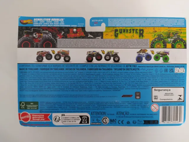 Hot Wheels Monster Trucks - Bone Shaker e Gunkster